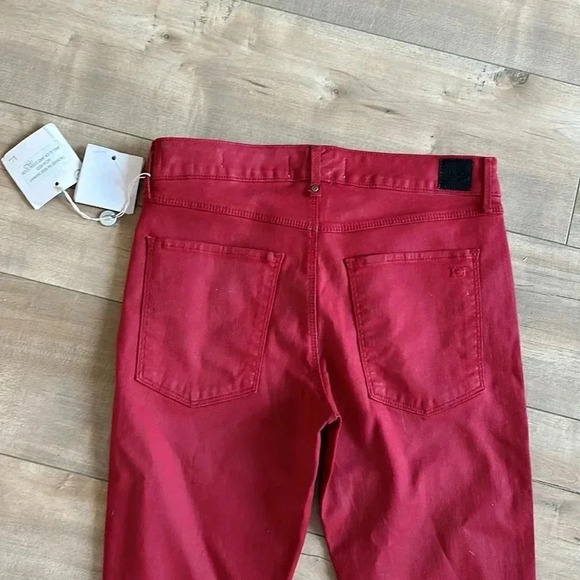 NWT Habitual Almas Hi Rise Ankle Zip Skinny Jeans Acid Red Sz 26 - Picture 10 of 10